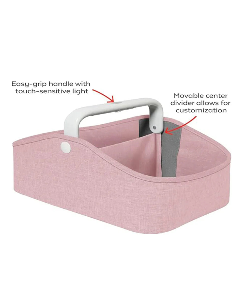 Skip Hop Light Up Diaper Caddy-With Side Pockets-Pink