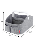 Skip Hop Light Up Diaper Caddy-With Side Pockets-Heather Grey