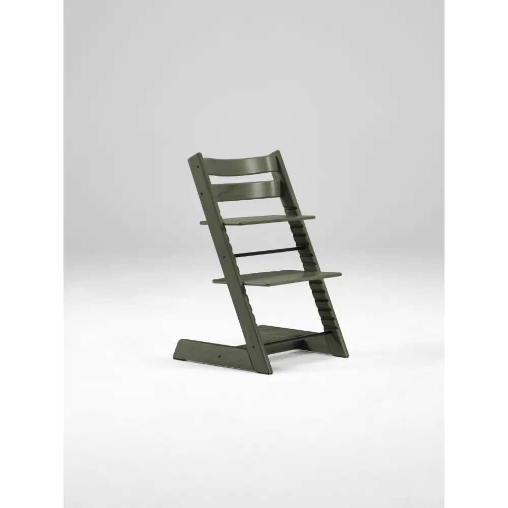Stokke Tripp Trapp Highchair for Life - Adjustable Wooden Highchair for Baby, Toddlers & Adults,Ergonomic Seat with Posture Support,Timeless Scandinavian Design,Durable Solid Wood,Perfect for Mealtime & Family Dinner,Max Weight Limit Upto 136kg Green