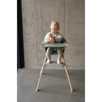 Stokke Clikk High Chair - Lightweight, Travel-Friendly Highchair for Baby with Tray & 5-Point Harness, Tool-Free Assembly in 1 Minute, Adjustable Footrest, Dishwasher-Safe BPA-Free Tray, Suitable for Babies & Toddlers 6-36 Months (Up to 15 kg) Glacier