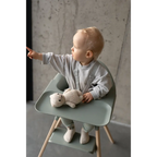 Stokke Clikk High Chair - Lightweight, Travel-Friendly Highchair for Baby with Tray & 5-Point Harness, Tool-Free Assembly in 1 Minute, Adjustable Footrest, Dishwasher-Safe BPA-Free Tray, Suitable for Babies & Toddlers 6-36 Months (Up to 15 kg) Glacier