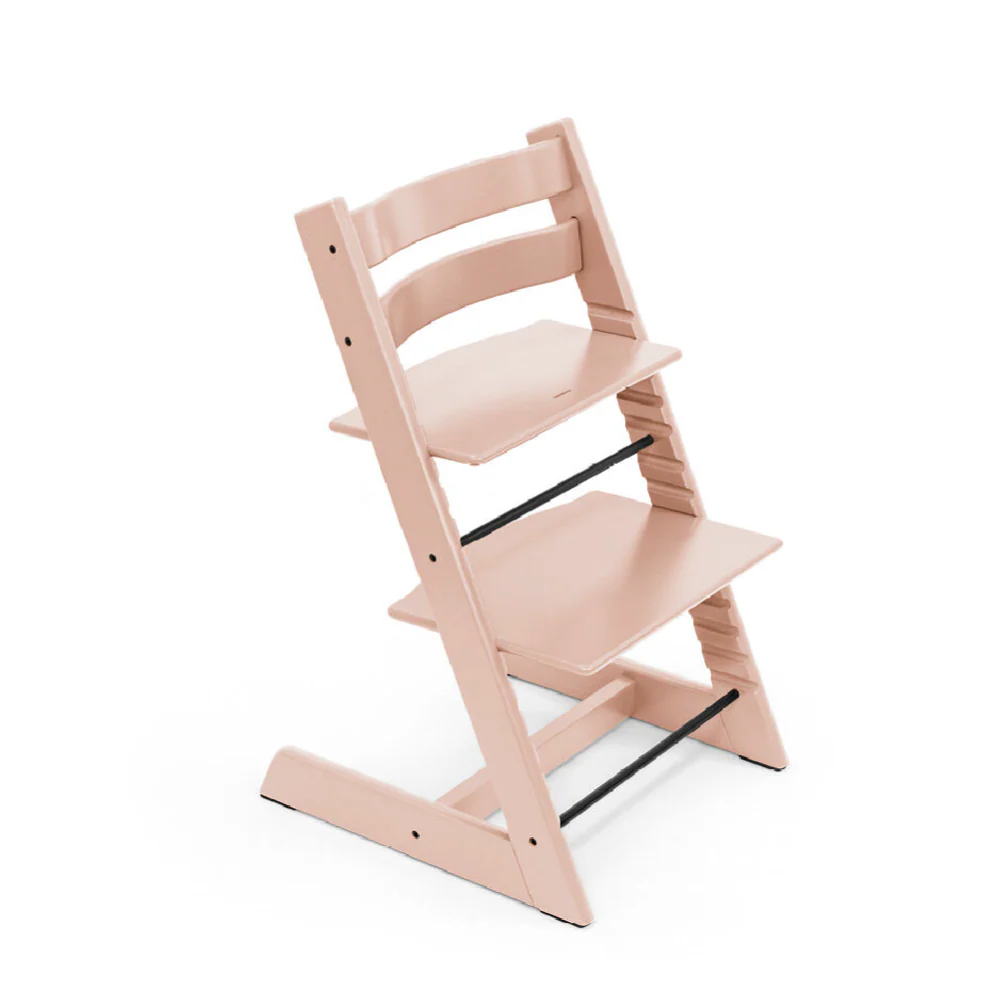 Stokke Tripp Trapp Highchair for Life - Adjustable Wooden Highchair for Baby, Toddlers & Adults,Ergonomic Seat with Posture Support,Timeless Scandinavian Design,Durable Solid Wood,Perfect for Mealtime & Family Dinner,Max Weight Limit Upto 136kg Pink