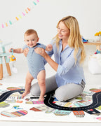 Skip Hop Doubleplay Reversible Playmat-Vibrant Village-Waterproof Foam-Playful Artwork-Easy to Clean-0M+