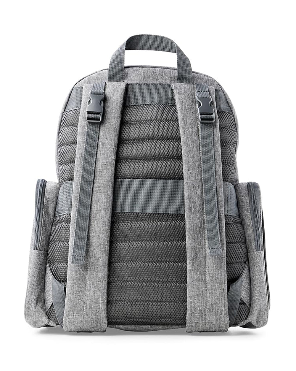 Skip Hop Luna Diaper Bag-Backpack-With Changing Pad-Wipes Pocket & Stroller Straps-Heather Grey