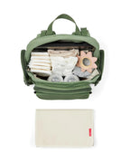 Skip Hop Luna Diaper Bag-Backpack-With Changing Pad-Wipes Pocket & Stroller Straps-Sage