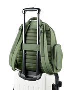 Skip Hop Luna Diaper Bag-Backpack-With Changing Pad-Wipes Pocket & Stroller Straps-Sage