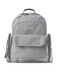 Skip Hop Luna Diaper Bag-Backpack-With Changing Pad-Wipes Pocket & Stroller Straps-Heather Grey