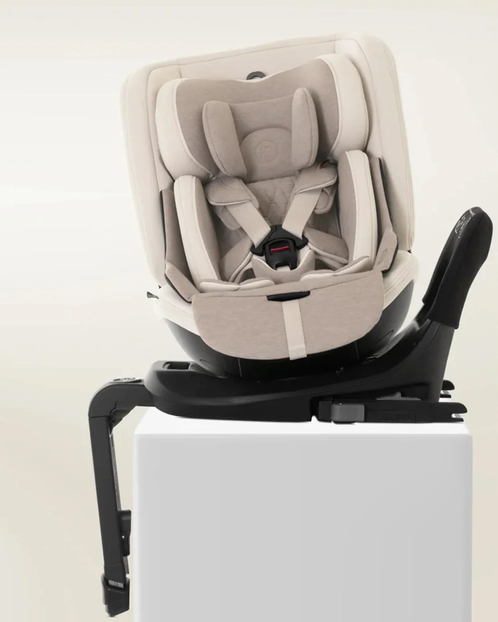 Silver Cross Motion 2 All Size 360 Baby Car Seat-Convertible Car Seat-Hydro Protect Removable & Leafproof Liner-EasyFit Sprung Safety Harness-3 Position Recline-0 M+ (Upto 12Y)-Almond