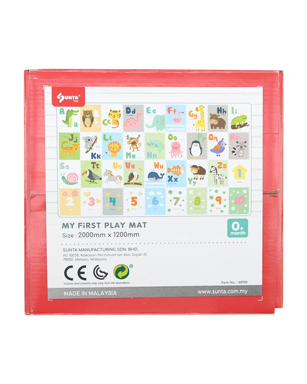 Sunta Alphabet & Number Baby Playmat-Shock Absorbing EVA Foam & Anti Slip Waterproof Surface-10M+