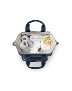 Skip Hop Mainframe Diaper Bag-Backpack-With Changing Pad-Wide Open & Stays Put-Navy