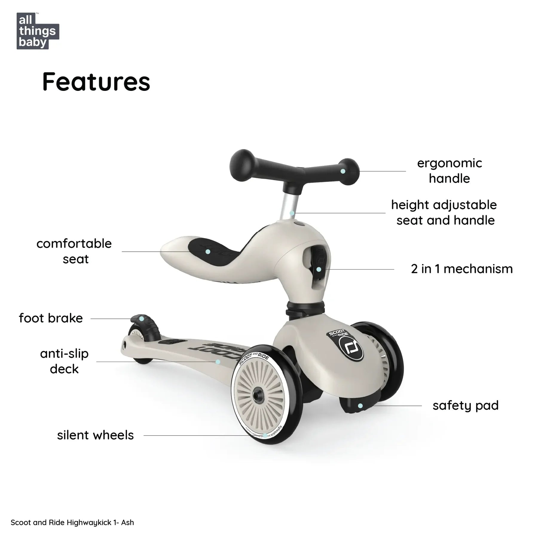 Scoot and Ride Highwaykick 1 - Ash