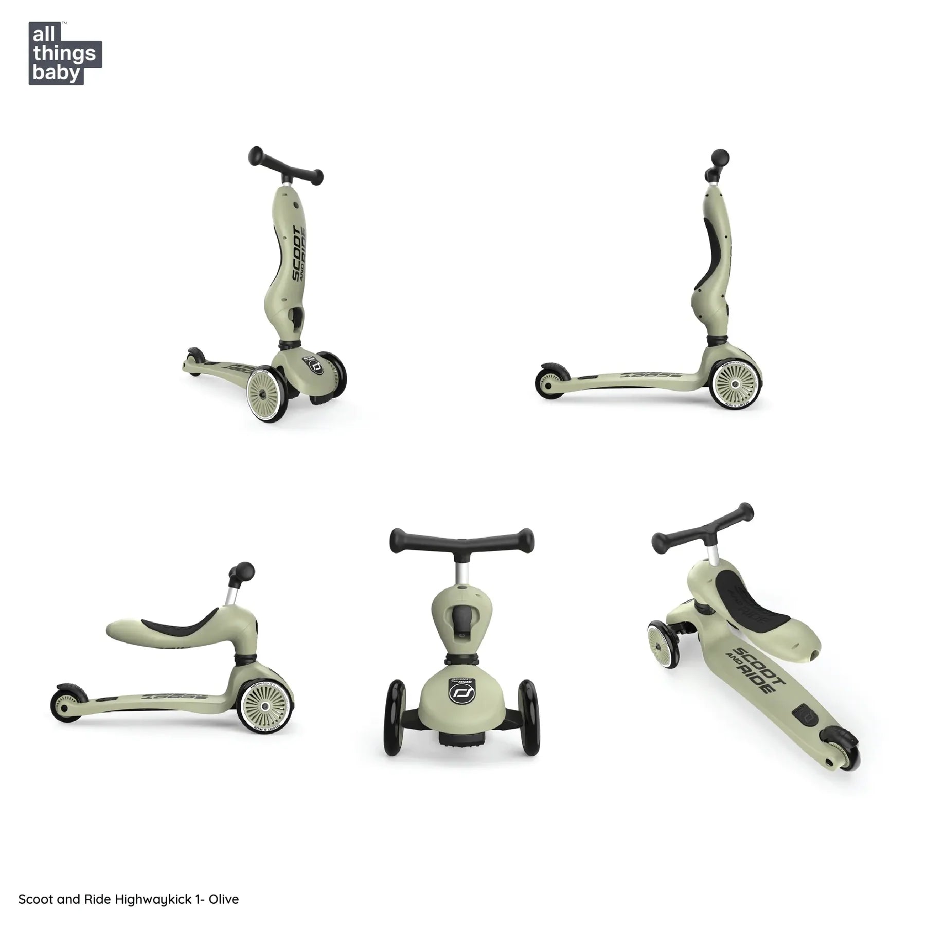 Scoot and Ride Highwaykick 1 - Olive