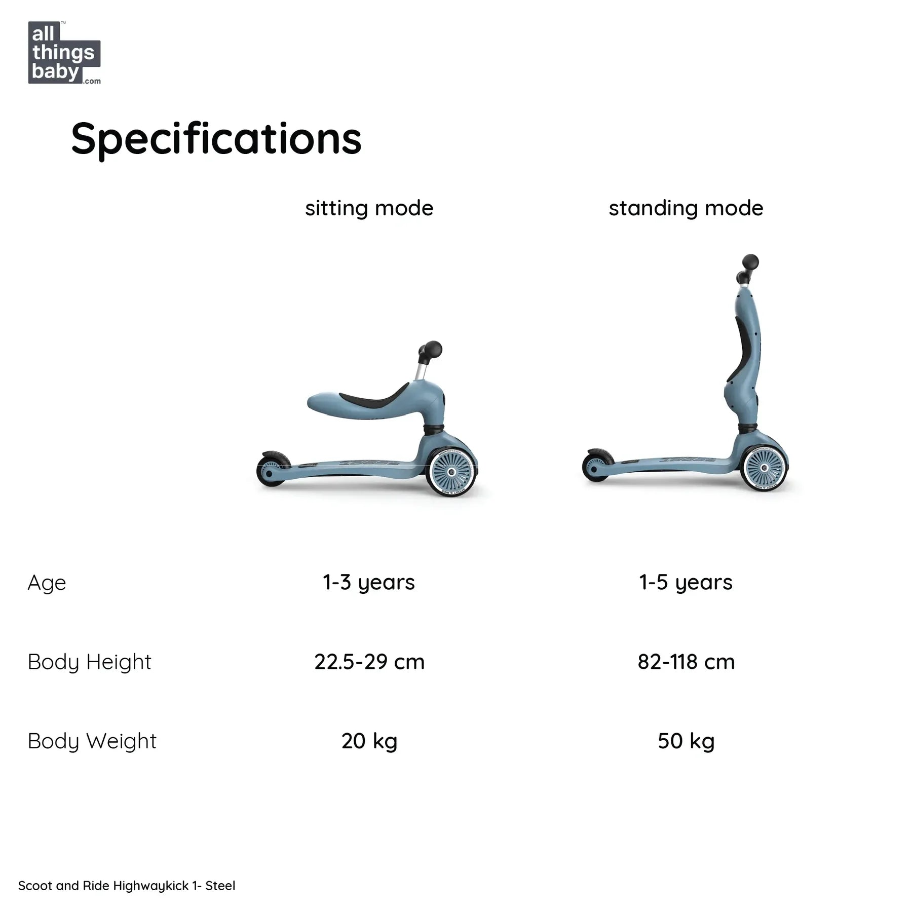 Scoot and Ride Highwaykick 1 - Steel