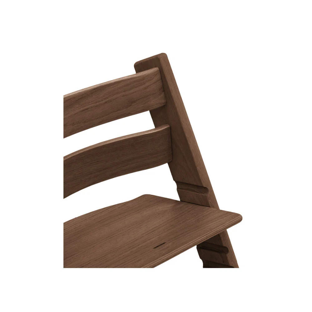 Stokke Tripp Trapp Oak Wood Highchair for Life - Adjustable Wooden Highchair for Baby, Toddlers & Adults, Ergonomic Seat with Posture Support, Timeless Scandinavian Design, Durable Solid Wood, Perfect for Mealtime, Max Weight Limit Upto 110kg Warm Brown
