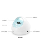 Spectra S1 Plus™ Premier Rechargeable Double Electric Breast Pump-With Hospital Grade Adjustable Suction (270 mmHg)-Versatile Single or Double Pumping-Upto 3 Hours Battery Life-Advance Massage & Expression Modes-Milk Expression Pump