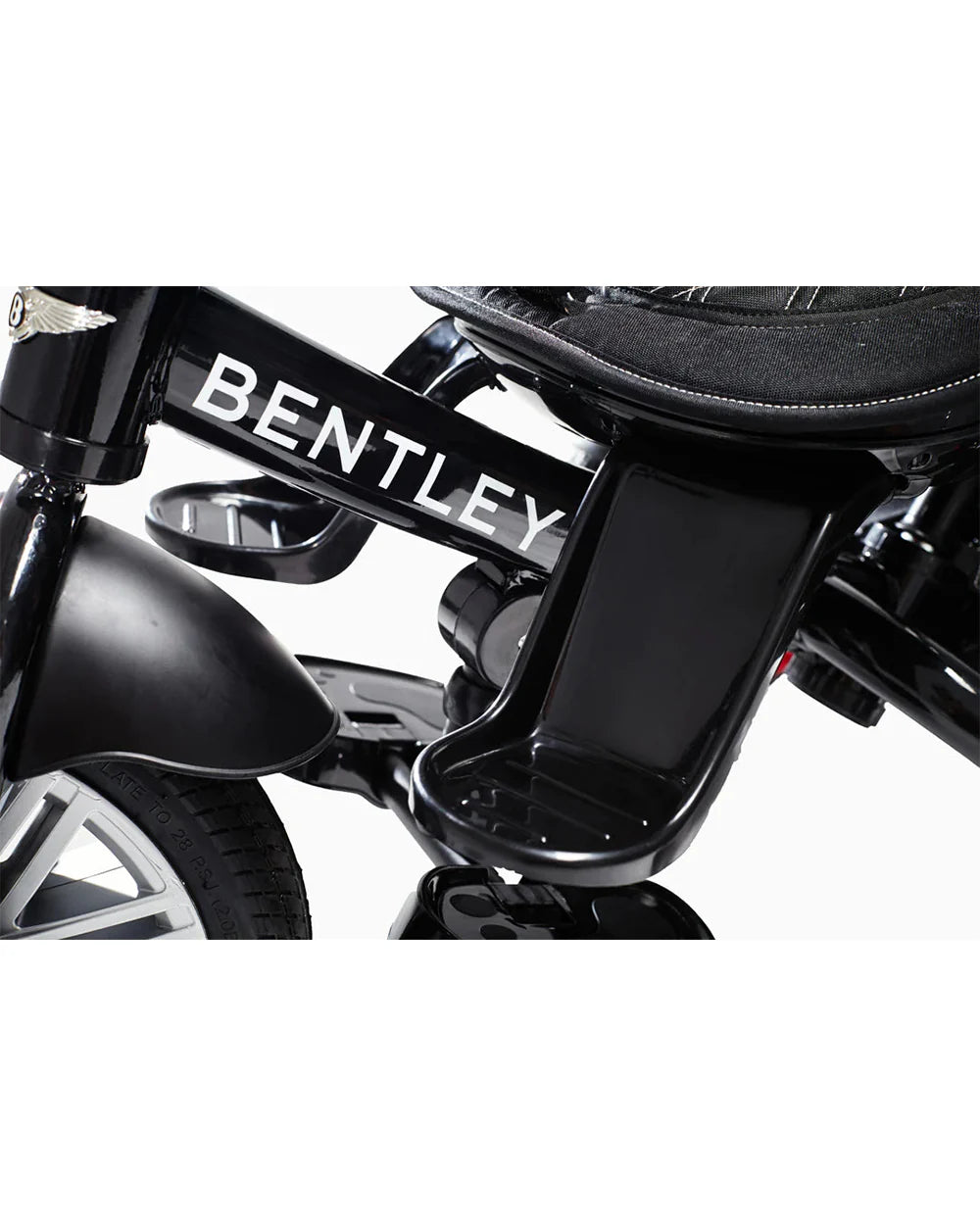 Bentley 6-in-1 Baby Stroller-Bentley Continental GT Speed Replica Wheel-Rotating Seat-With Bentley Bag-6M to 5Y-Sequin Blue