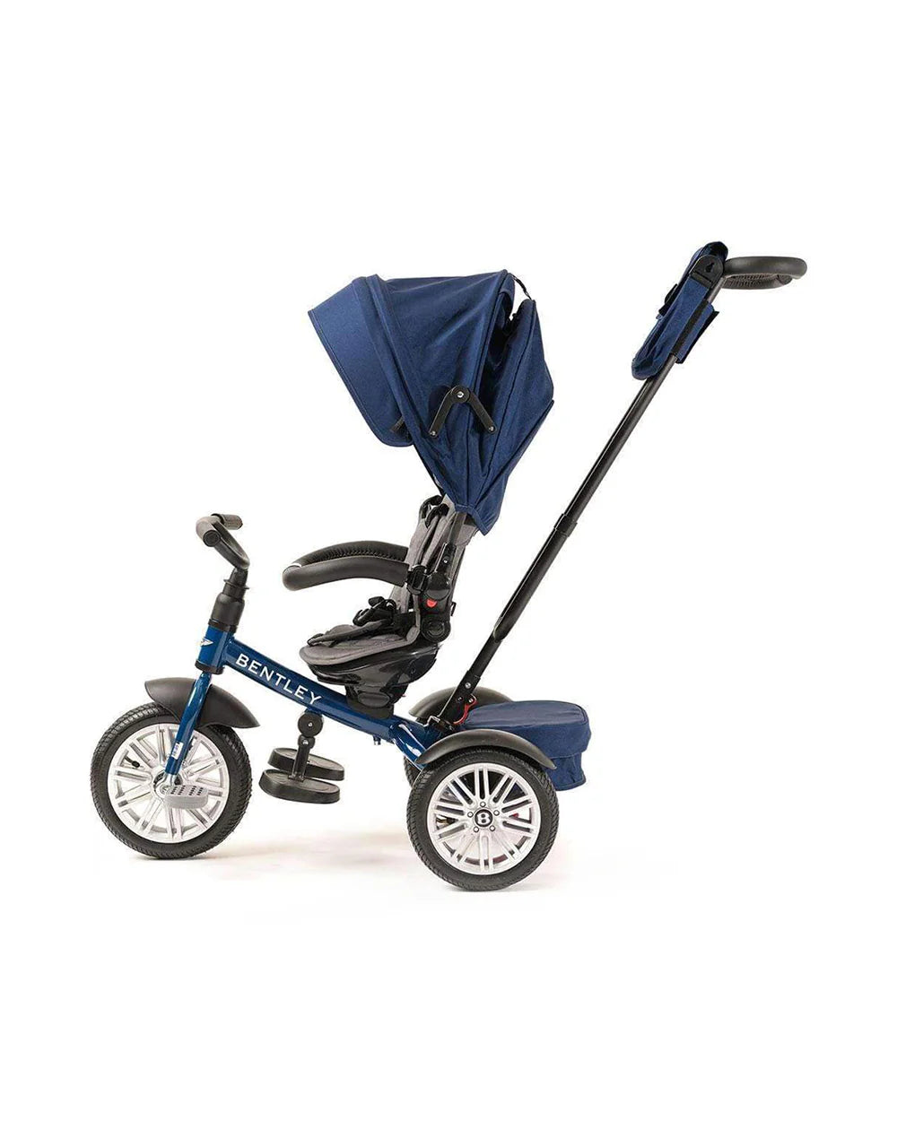 Bentley 6-in-1 Baby Stroller-Bentley Continental GT Speed Replica Wheel-Rotating Seat-With Bentley Bag-6M to 5Y-Sequin Blue