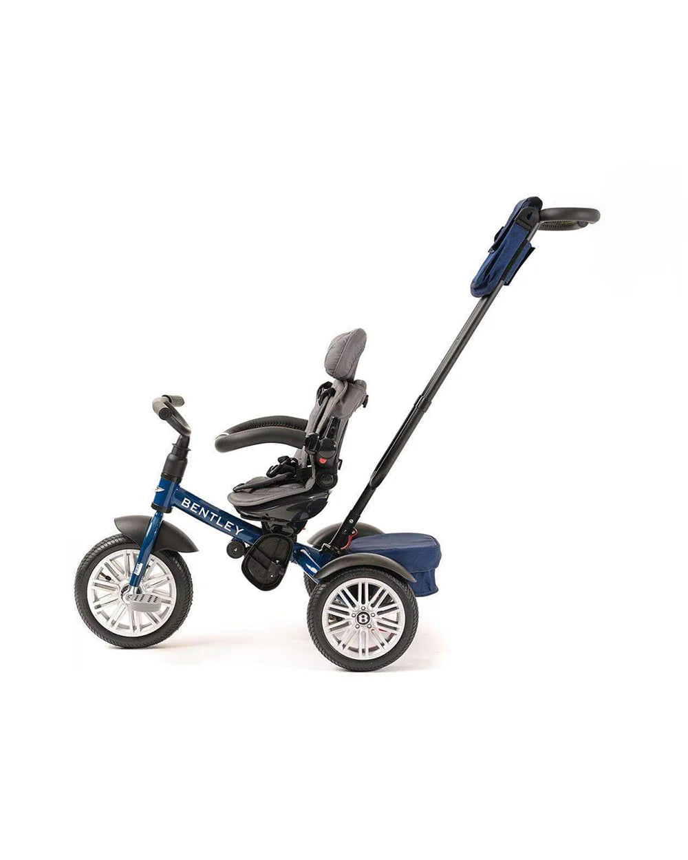 Bentley 6-in-1 Baby Stroller-Bentley Continental GT Speed Replica Wheel-Rotating Seat-With Bentley Bag-6M to 5Y-Sequin Blue