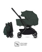 Silver Cross Nia-World's First & Only Cabin Approved Stroller & Carry Cot Travel System-Conifer