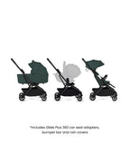 Silver Cross Nia-World's First & Only Cabin Approved Stroller & Carry Cot Travel System-Conifer
