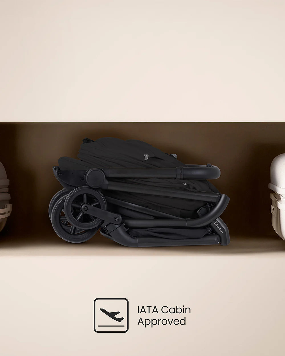 Silver Cross Nia-World's First & Only Cabin Approved Stroller & Carry Cot Travel System-Onyx