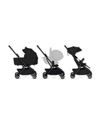 Silver Cross Nia-World's First & Only Cabin Approved Stroller & Carry Cot Travel System-Onyx