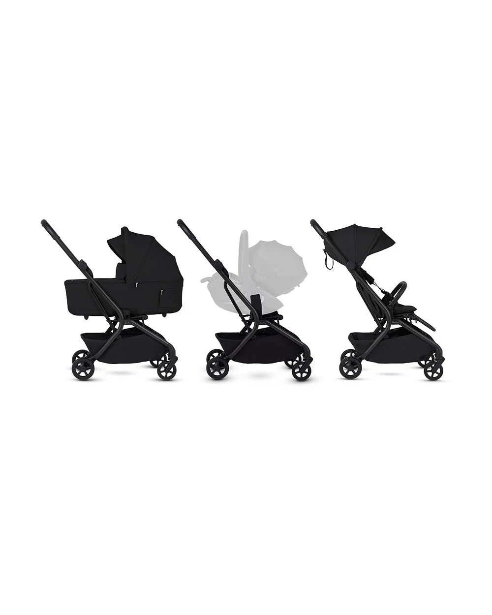 Silver Cross Nia-World's First & Only Cabin Approved Stroller & Carry Cot Travel System-Onyx
