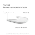 Stokke Tray – Attachable Tray for Tripp Trapp Chair with Baby Set, BPA-Free, Dishwasher Safe, Easy to Clean, Quick-Attach, Suitable for Babies & Toddlers 6–36 Months