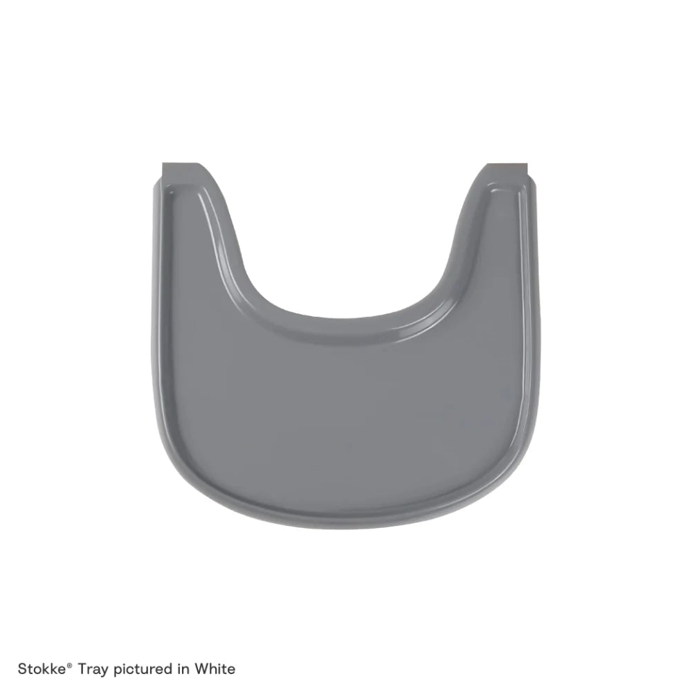 Stokke Tray – Attachable Tray for Tripp Trapp Chair with Baby Set, BPA-Free, Dishwasher Safe, Easy to Clean, Quick-Attach, Suitable for Babies & Toddlers 6–36 Months grey