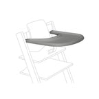 Stokke Tray – Attachable Tray for Tripp Trapp Chair with Baby Set, BPA-Free, Dishwasher Safe, Easy to Clean, Quick-Attach, Suitable for Babies & Toddlers 6–36 Months grey