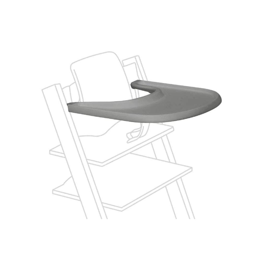 Stokke Tray – Attachable Tray for Tripp Trapp Chair with Baby Set, BPA-Free, Dishwasher Safe, Easy to Clean, Quick-Attach, Suitable for Babies & Toddlers 6–36 Months grey