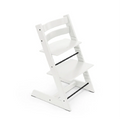 Stokke Tripp Trapp Highchair for Life - Adjustable Wooden Highchair for Baby, Toddlers & Adults,Ergonomic Seat with Posture Support,Timeless Scandinavian Design,Durable Solid Wood,Perfect for Mealtime & Family Dinner,Max Weight Limit Upto 136kg white
