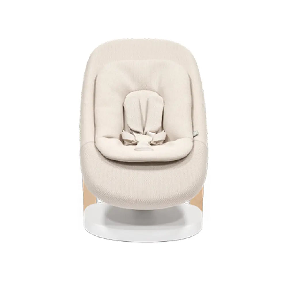Stokke Yoga Bouncer - Ergonomic Dual Movement, Manual Baby Bouncer (Swing & Bounce), Breathable Mesh & Soft Cotton, Lightweight, 3-Position Recline