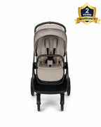 Nuna TRIV LX Baby Stroller--All Terrain Big Rear Wheels-Reversible & Near Flat Reclining Seat-One Hand Fold-2 Years Warranty-For 0 to 4 Years (Upto 22 Kg)-Chateau