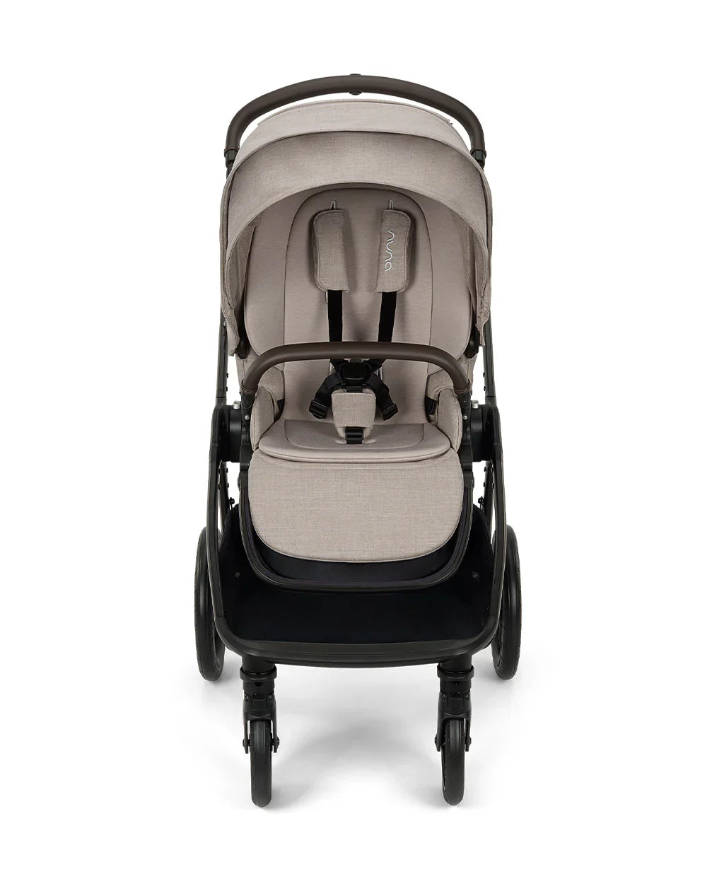 Nuna TRIV LX Baby Stroller--All Terrain Big Rear Wheels-Reversible & Near Flat Reclining Seat-One Hand Fold-2 Years Warranty-For 0 to 4 Years (Upto 22 Kg)-Chateau