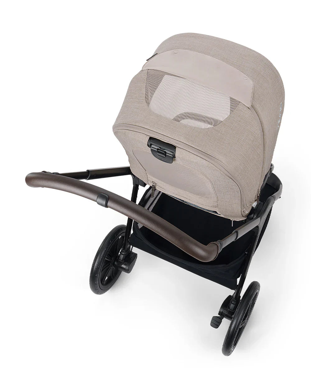 Nuna TRIV LX Baby Stroller--All Terrain Big Rear Wheels-Reversible & Near Flat Reclining Seat-One Hand Fold-2 Years Warranty-For 0 to 4 Years (Upto 22 Kg)-Chateau