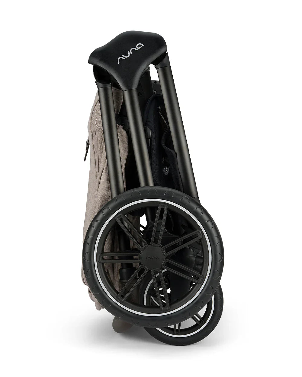 Nuna TRIV LX Baby Stroller--All Terrain Big Rear Wheels-Reversible & Near Flat Reclining Seat-One Hand Fold-2 Years Warranty-For 0 to 4 Years (Upto 22 Kg)-Chateau