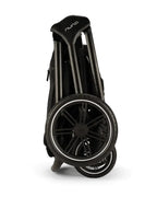 Nuna TRIV LX Baby Stroller-All Terrain Big Rear Wheels-Reversible & Near Flat Reclining Seat-One Hand Fold-2 Years Warranty-For 0 to 4 Years (Upto 22 Kg)-Caviar