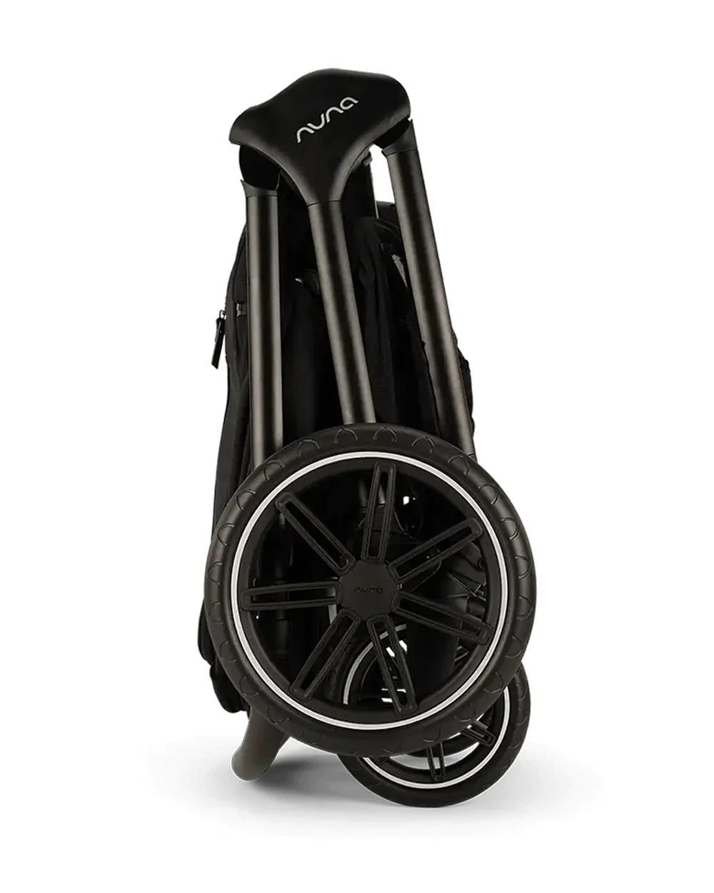 Nuna TRIV LX Baby Stroller-All Terrain Big Rear Wheels-Reversible & Near Flat Reclining Seat-One Hand Fold-2 Years Warranty-For 0 to 4 Years (Upto 22 Kg)-Caviar