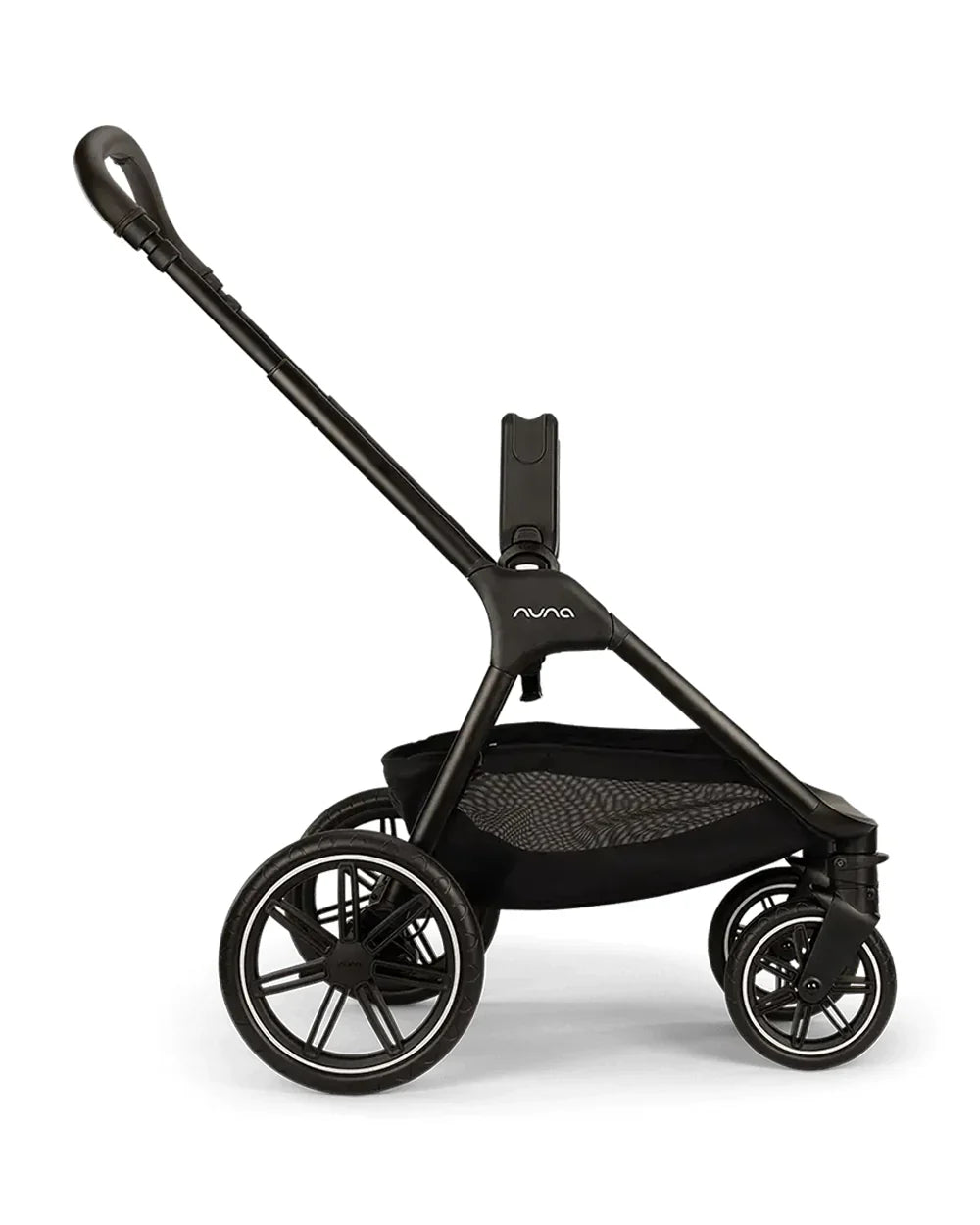 Nuna TRIV LX Baby Stroller-All Terrain Big Rear Wheels-Reversible & Near Flat Reclining Seat-One Hand Fold-2 Years Warranty-For 0 to 4 Years (Upto 22 Kg)-Caviar