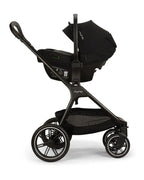 Nuna TRIV LX Baby Stroller-All Terrain Big Rear Wheels-Reversible & Near Flat Reclining Seat-One Hand Fold-2 Years Warranty-For 0 to 4 Years (Upto 22 Kg)-Caviar