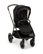 Nuna TRIV LX Baby Stroller-All Terrain Big Rear Wheels-Reversible & Near Flat Reclining Seat-One Hand Fold-2 Years Warranty-For 0 to 4 Years (Upto 22 Kg)-Caviar