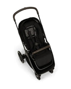 Nuna TRIV LX Baby Stroller-All Terrain Big Rear Wheels-Reversible & Near Flat Reclining Seat-One Hand Fold-2 Years Warranty-For 0 to 4 Years (Upto 22 Kg)-Caviar
