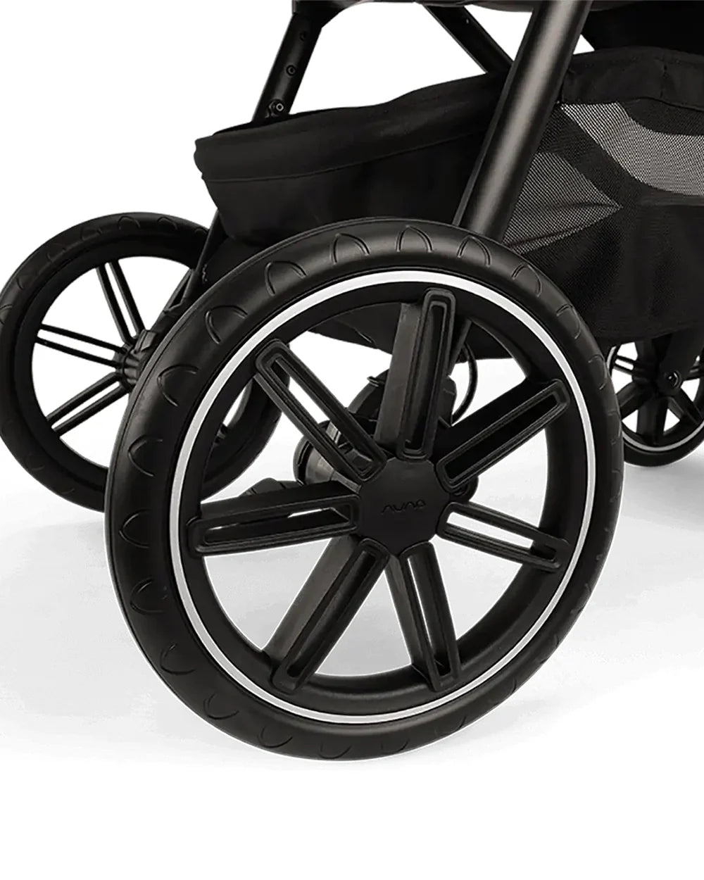 Nuna TRIV LX Baby Stroller-All Terrain Big Rear Wheels-Reversible & Near Flat Reclining Seat-One Hand Fold-2 Years Warranty-For 0 to 4 Years (Upto 22 Kg)-Caviar