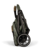 Nuna TRVL LX Cabin Friendly Baby Stroller-With Cup Holder-One Hand Fold-Big Rear Wheels-Car Seat Compatible-Includes Rain Cover & Travel Bag-2 Years Warranty-Pram for 0 to 4Y (Upto 22Kg)-Pine