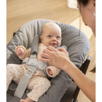 Stokke Tripp Trapp Newborn Set – Converts Tripp Trapp Chair into Infant Highchair from Birth, 5-Point Safety Harness with Soft Shoulder Pads, Angle Adjustable with One-Hand Trigger, Suitable for Newborns up to 9 kg-Anthracite