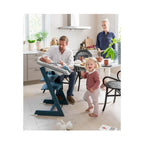 Stokke Tripp Trapp Newborn Set – Converts Tripp Trapp Chair into Infant Highchair from Birth, 5-Point Safety Harness with Soft Shoulder Pads, Angle Adjustable with One-Hand Trigger, Suitable for Newborns up to 9 kg-Anthracite
