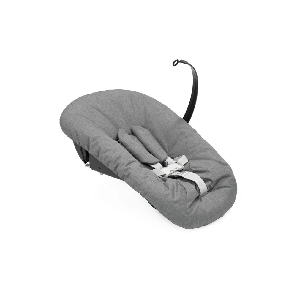 Stokke Tripp Trapp Newborn Set – Converts Tripp Trapp Chair into Infant Highchair from Birth, 5-Point Safety Harness with Soft Shoulder Pads, Angle Adjustable with One-Hand Trigger, Suitable for Newborns up to 9 kg-Anthracite