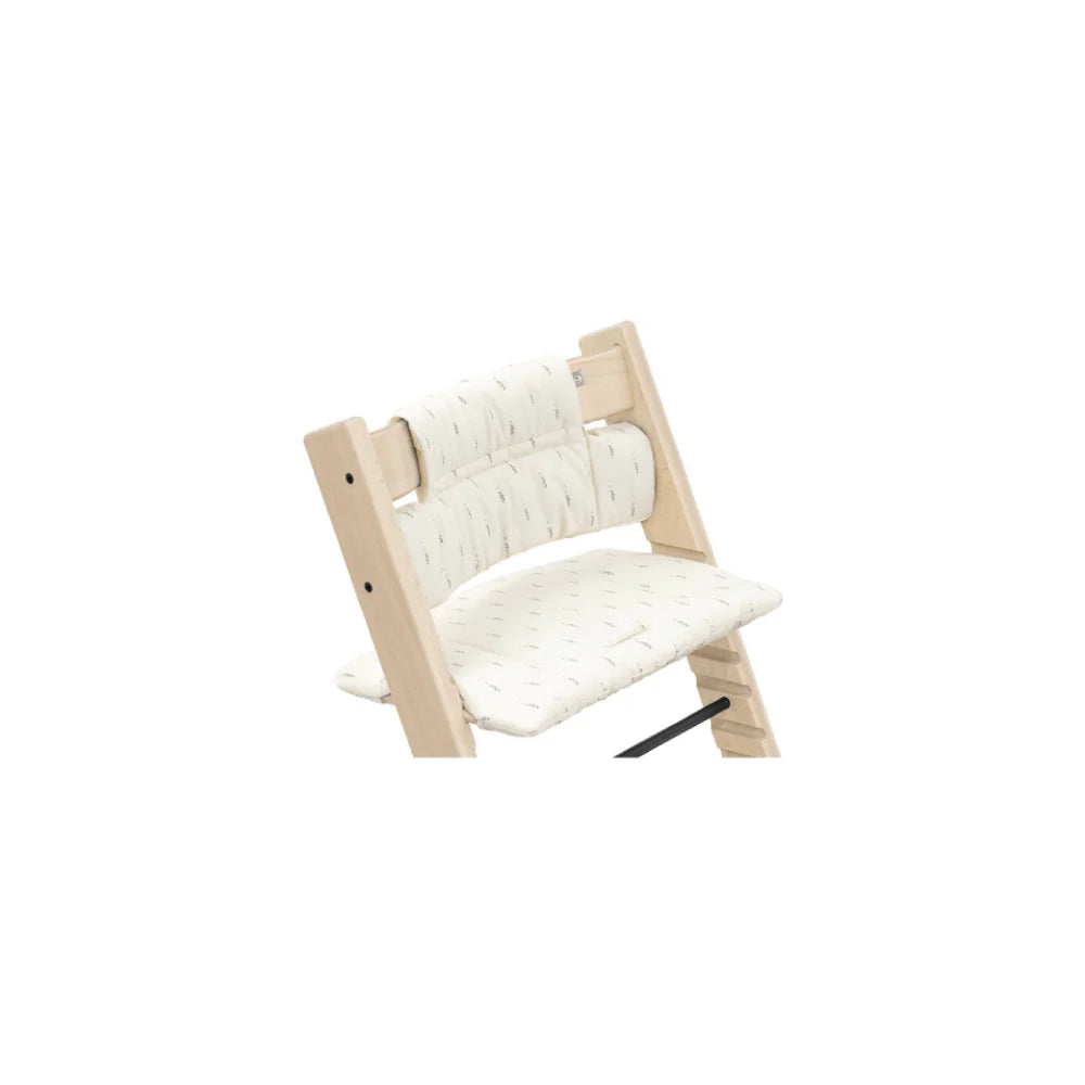 Stokke Tripp Trapp Classic Cushion – Soft & Supportive Seat Cushion for Tripp Trapp Highchair, Fits All Tripp Trapp Chairs with or without Baby Set, Water-Repellent, Anti-Slip & Easy to Clean, Organic Cotton- Wheat cream