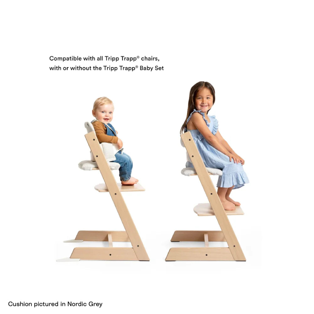 Stokke Tripp Trapp Classic Cushion – Soft & Supportive Seat Cushion for Tripp Trapp Highchair, Fits All Tripp Trapp Chairs with or without Baby Set, Water-Repellent, Anti-Slip & Easy to Clean, Organic Cotton-soul system